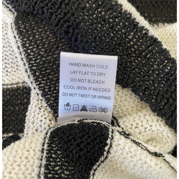 Superdown Adrianna Knit Sweater Black & White Striped From Revolve - Picture 7 of 9